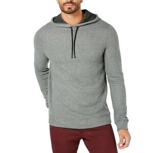 KENNETH COLE REACTION, Men's Dark Heather Gray Hooded Sweater, Size XL, NWT, $79